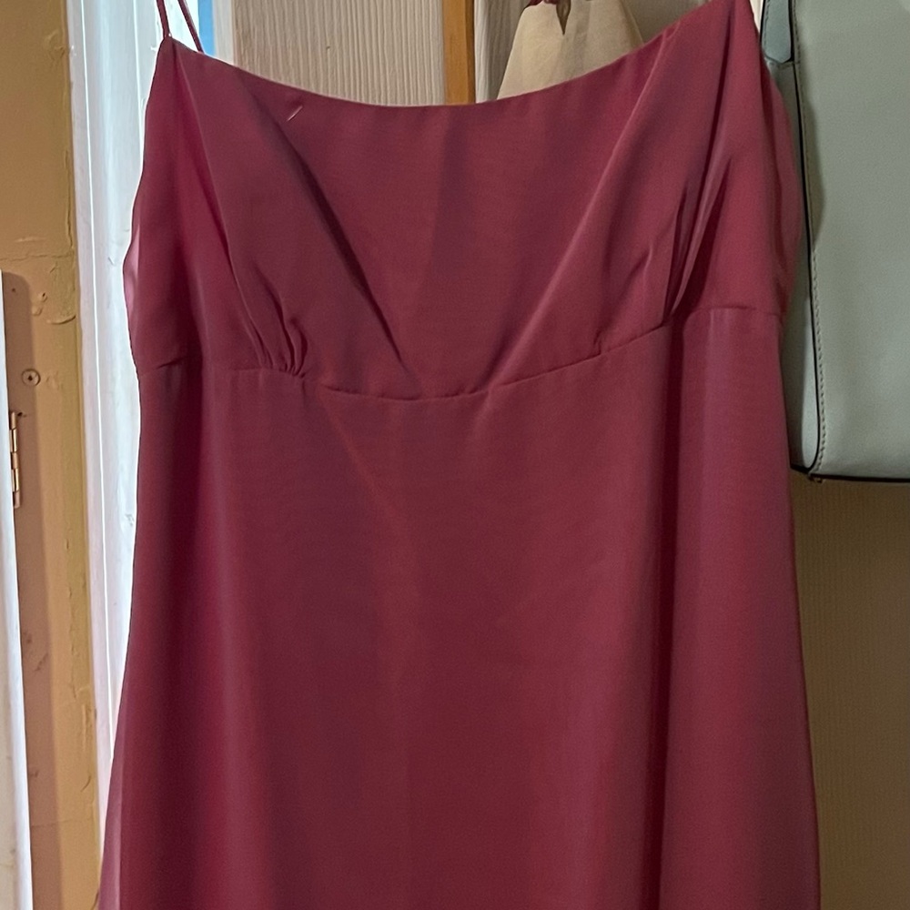 Dessy Collection Strapless Dress in Rose